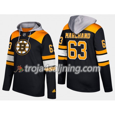 Boston Bruins Brad Marchand 63 N001 Hooded Sweatshirt - Herr Boston Bruins Brad Marchand 63 N001 Hooded Sweatshirt - Herr